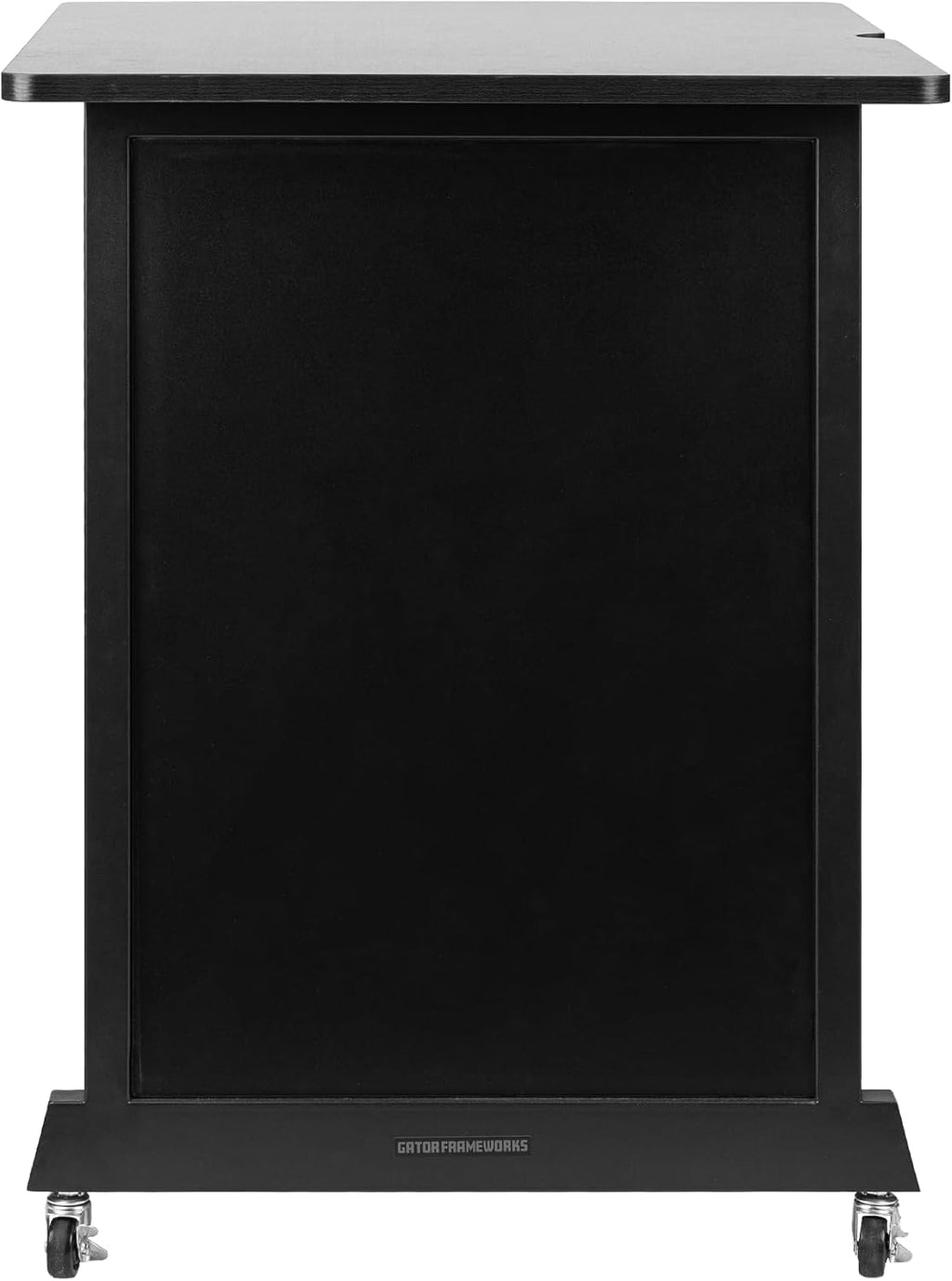 Gator Frameworks Rok-It Studio Series 14U Wood Rack Cabinet with Casters and Leveling Feet, Black (RI-STRK-14U-BLK)