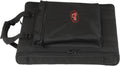 SKB Cases 1U Soft Rack Case for Wireless Microphone Systems with Steel Rails, Heavy Duty Zippers, Outer Pocket and Shoulder Straps, Black