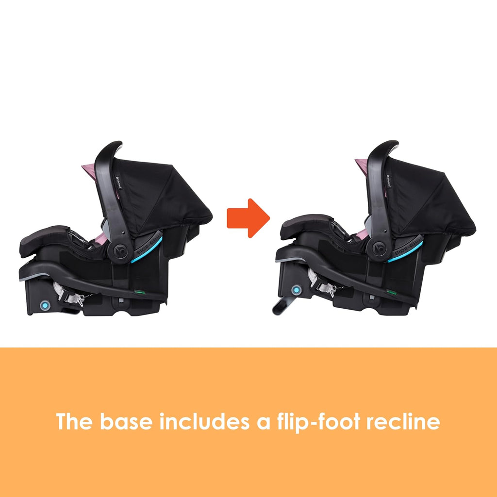 Baby Trend EZ-Lift™ PRO Infant Car Seat, Dash Rose – Lightweight Premium Carry, Plush Infant Cushioning, Adjustable Harness Support