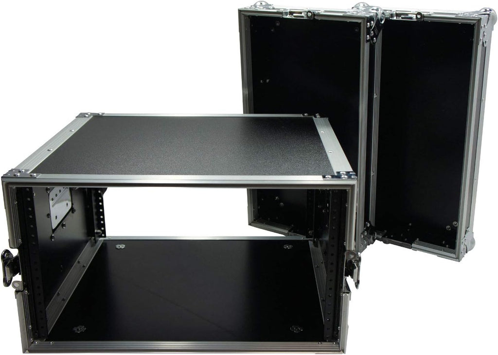 Harmony Audio Cases HC6UAD DJ Flight Amp 6U Rack Space Road Travel Amplifier Case