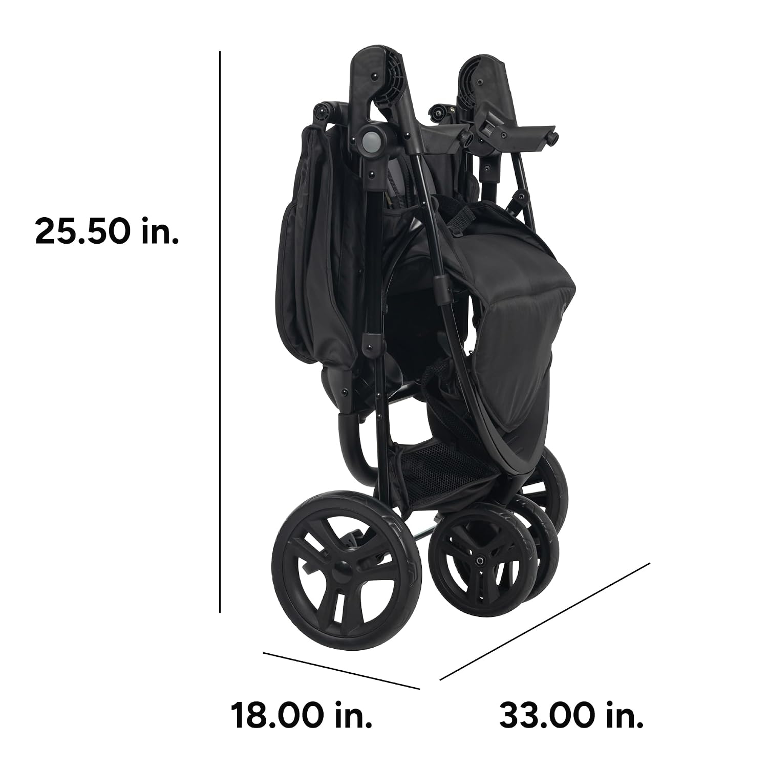 Baby Trend Venture 3-Wheel Stroller Travel System, Dash Black