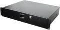 Penn Elcom 3232LK Standard Sliding Steel Rack Drawer for 2 Rack Spaces (2U) with Slam Latch & Key Lock, 14 Inch Deep Gear Storage