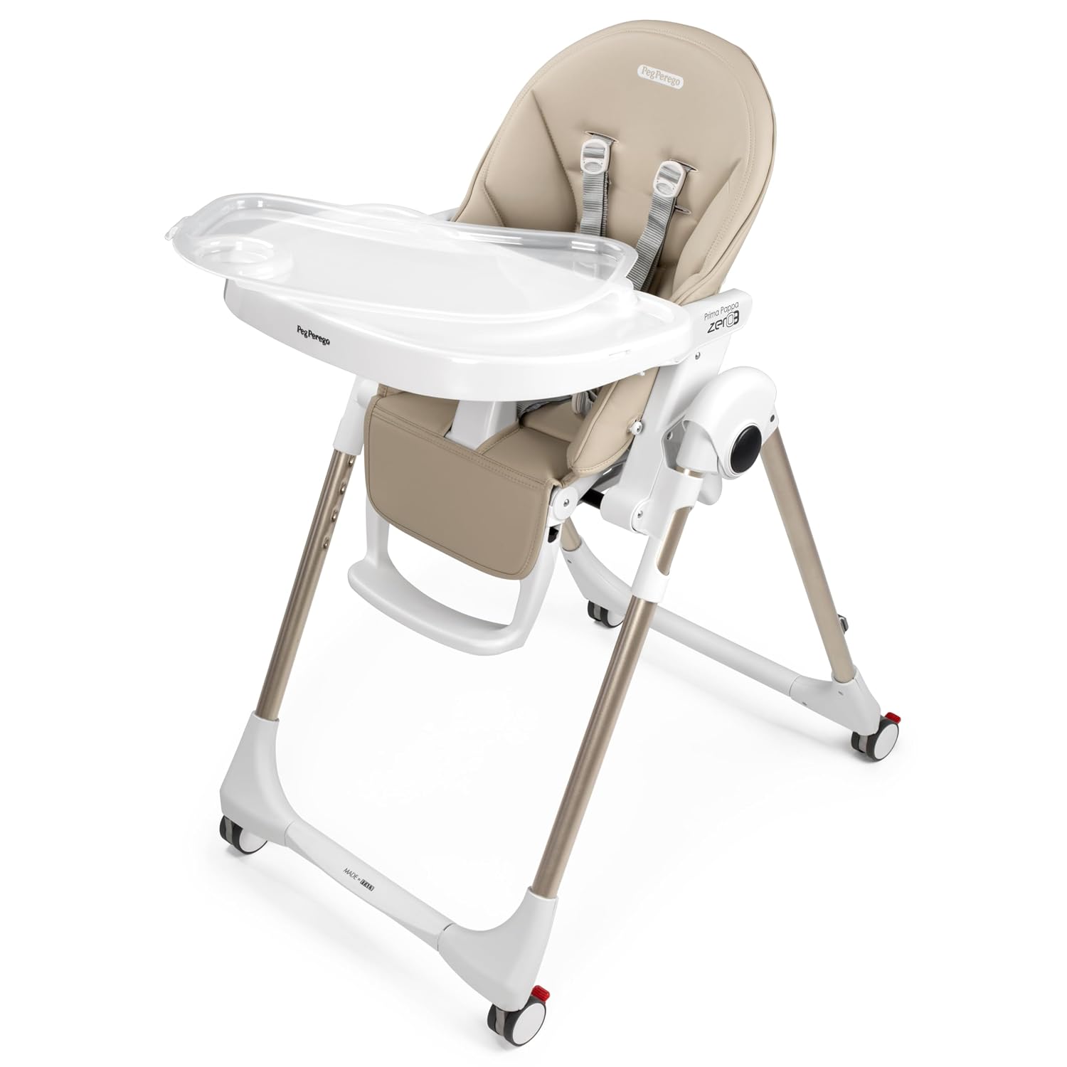 Peg Perego Prima Pappa Zero 3 - High Chair - for Children Newborn to 3 Years of Age - Made in Italy - Astral (Beige)