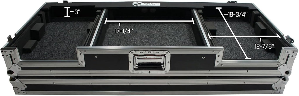 Harmony Audio HCCDJDJM2KW Coffin Flight DJ Custom Case Compatible with Pioneer DJM-2000 & CDJ-2000