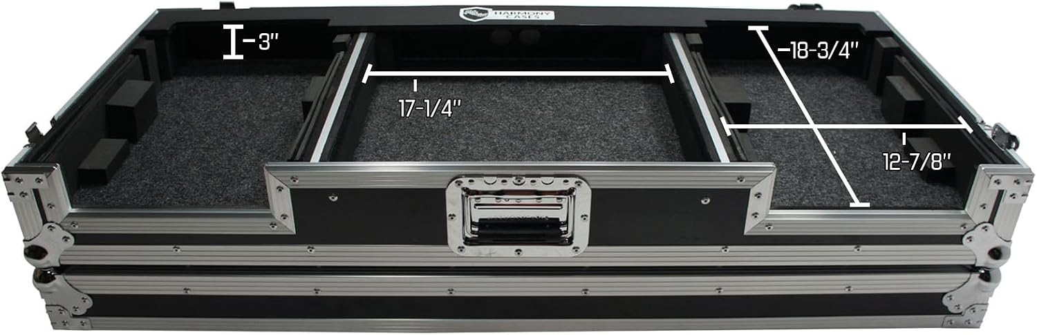 Harmony Audio HCCDJDJM2KW Coffin Flight DJ Custom Case Compatible with Pioneer DJM-2000 & CDJ-2000