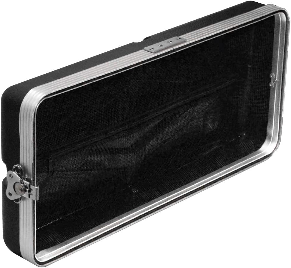 Seismic Audio - SALWR4M - Lightweight 4 Space Mid-Size ABS Rack Case - 4U PA DJ Medium Depth Amp Effects Rack Case