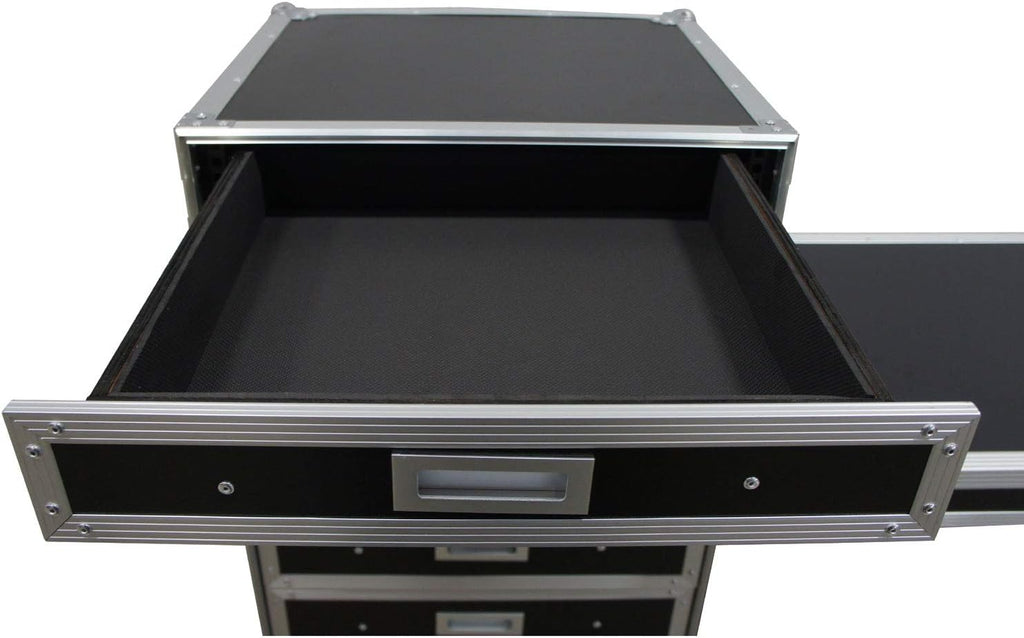 Harmony Audio Cases HC-drawerC Portable Rolling 7 Drawer Production Vendor Show Work Case Table