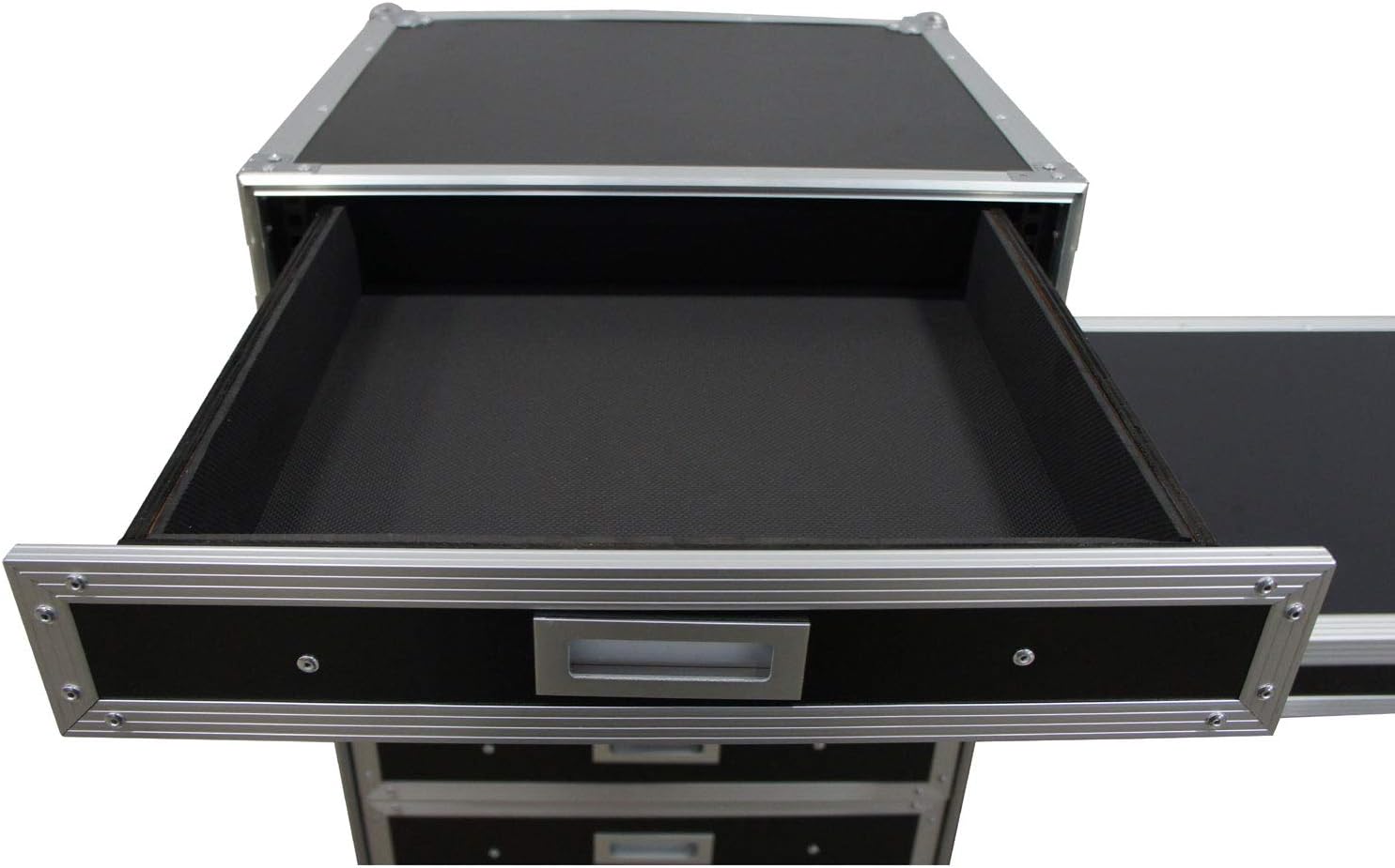 Harmony Audio Cases HC-drawerC Portable Rolling 7 Drawer Production Vendor Show Work Case Table