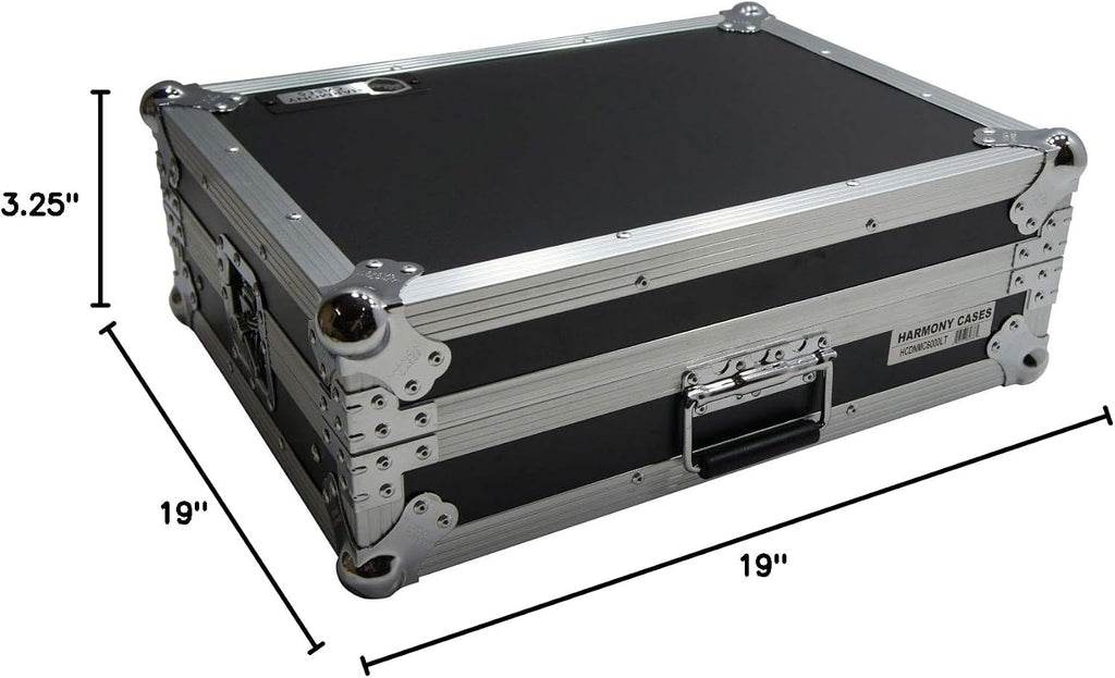 Harmony Audio HCDNMC6000LT Flight Laptop DJ Case 19' Top Mount 8U Controller or Mixer