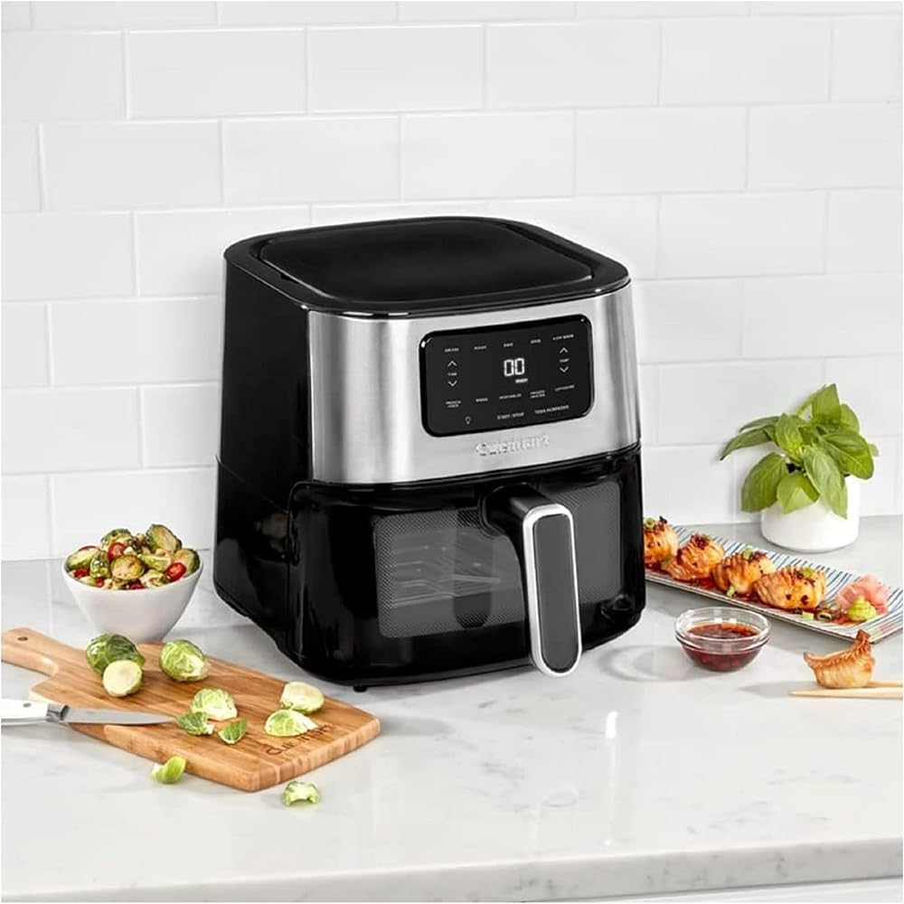 Cuisinart AIR200 Air Fryer Oven 6-Qt Basket Air Fryer Stainless Steel Bundle with 2 YR CPS Enhanced Protection Pack