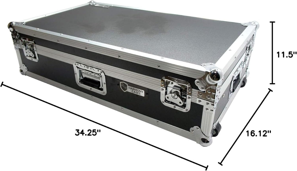 Harmony Audio HCDDJSZLTTR Flight Glide Laptop Stand DJ Custom Case Compatible with Pioneer DDJ-SZ2