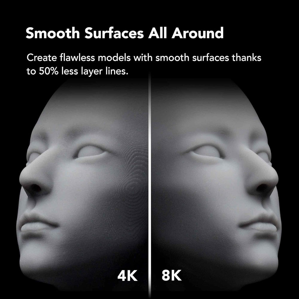 phrozen Sonic Mini 8K S LCD Resin 3D Printer, 7.1' Monochrome LCD, Tabletop 3D Resin Printer with 22µm XY Resolution, 6.5 * 2.8 * 6.7 Inch Printing Volume for Models, Miniatures and Action Figures