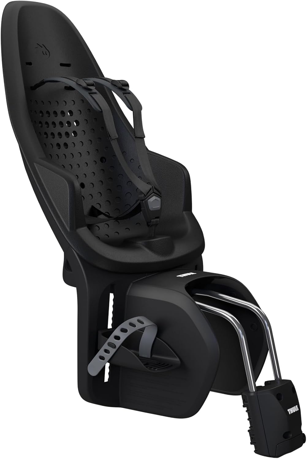 Thule Yepp 2 Mounted Child Bike seat, Adjustable footrests, 5-Point Harness and Easy to Mount Design