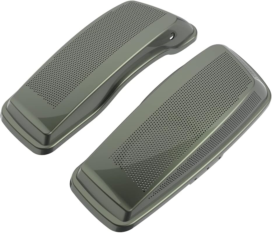 Advanblack Saddlebag Dual 6x9 Speaker lids, Audio Covers Fit for H-D Touring, Road Glide, Street Glide Special, Road King, 2014 2015 2016 2017 2018 2019 2020 2021 2022 2023