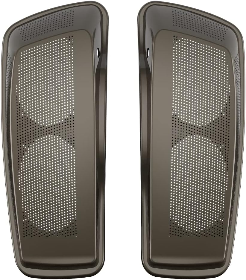 Advanblack Saddlebag Dual 6x9 Speaker lids, Audio Covers Fit for H-D Touring, Road Glide, Street Glide Special, Road King, 2014 2015 2016 2017 2018 2019 2020 2021 2022 2023