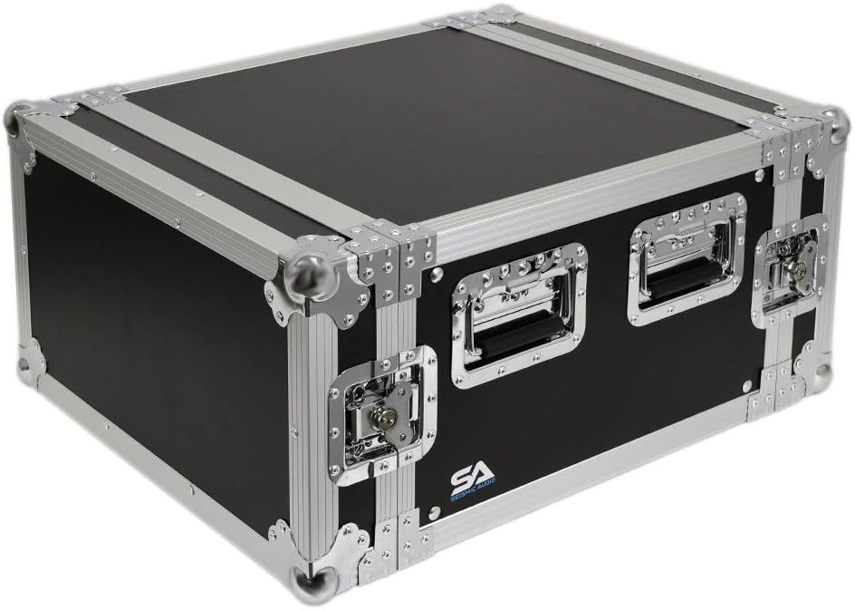 Seismic Audio - SA-PTR-6U - 6 Space Pro Audio DJ Road Rack Case - Pro Tour Grade