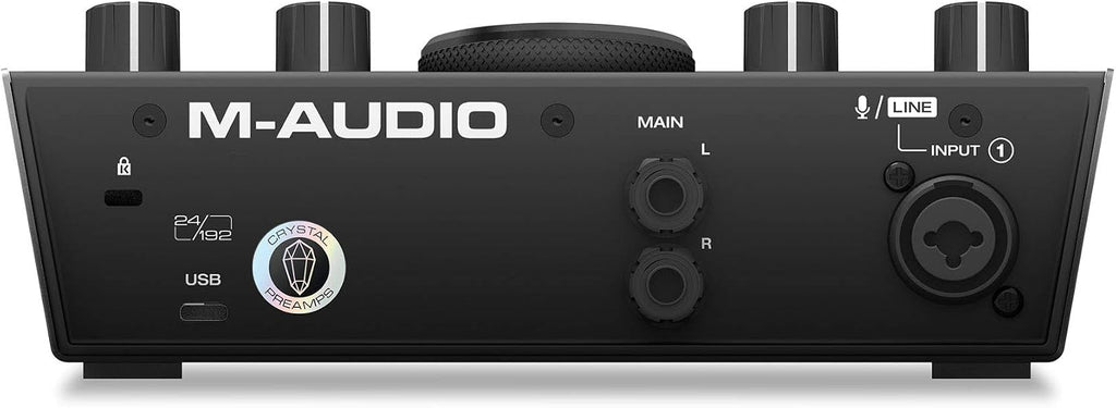 M-AUDIO AIR192x4 VSPro USB-C Audio Interface, XLR Condenser Microphone and Studio Headphones for Recording, Podcasting, Streaming with HD Sound