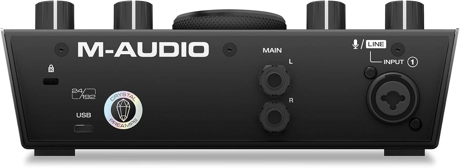 M-AUDIO AIR192x4 VSPro USB-C Audio Interface, XLR Condenser Microphone and Studio Headphones for Recording, Podcasting, Streaming with HD Sound