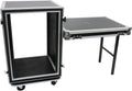 OSP Cases | ATA Road Case | Shock-Mount | 16-Space Amp Rack | 20' Deep | Standing Lid Table | SC16U-20SL