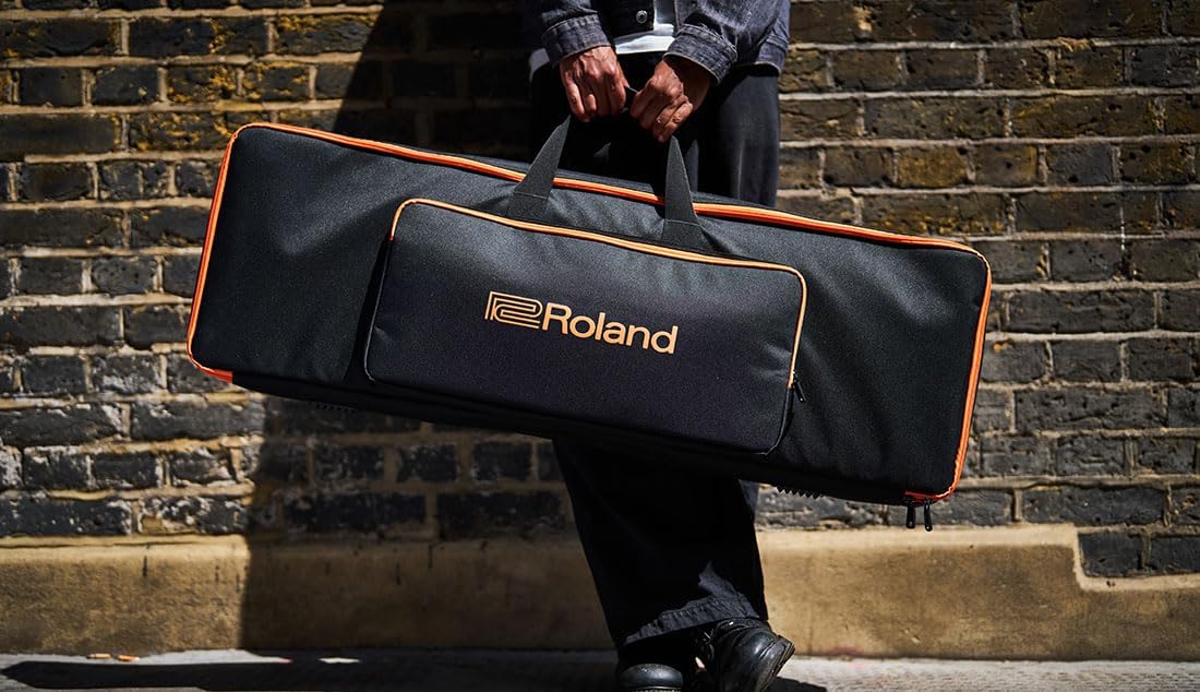 Roland CB-V61 | Keyboard Carrying Bag | For 61-Note Keyboards | Fits GO:KEYS 3, GO:KEYS 5, FANTOM-06, JUNO-D6, E-X10, XPS-60 | Durable & Comfortable Design | Backpack Straps | Accessory Pocket