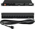 1U PDU Network Servers Surge Protector Power Distribution Unit 12-Outlet, 120V 20A, 3600 Joules 10KA,19″ Rack Mount Power Strip,Heavy-Duty 12AWG 16 ft Cord,w/AC Filter, by ThePoEstore