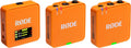 RØDE Wireless GO (Gen 3) – Compact Wireless Mic – Pristine Audio, 32-bit Float Recording, Automatic Level Control, for Phones, Cameras and Computers (Orange)
