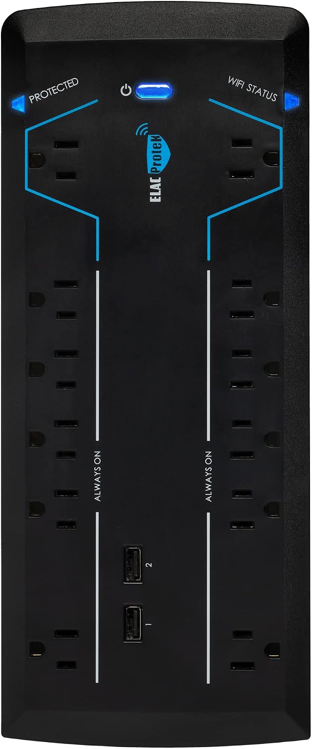 Elac PB-12W - Protek 12 Outlet Smart Surge Protector