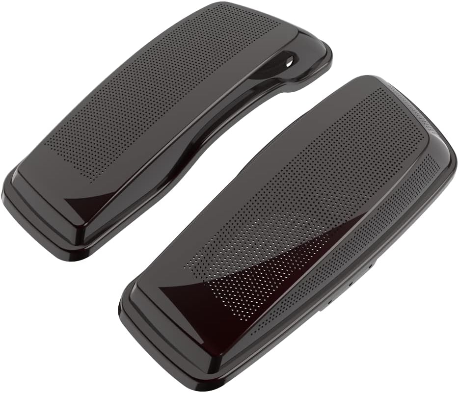 Advanblack Saddlebag Dual 6x9 Speaker lids, Audio Covers Fit for H-D Touring, Road Glide, Street Glide Special, Road King, 2014 2015 2016 2017 2018 2019 2020 2021 2022 2023