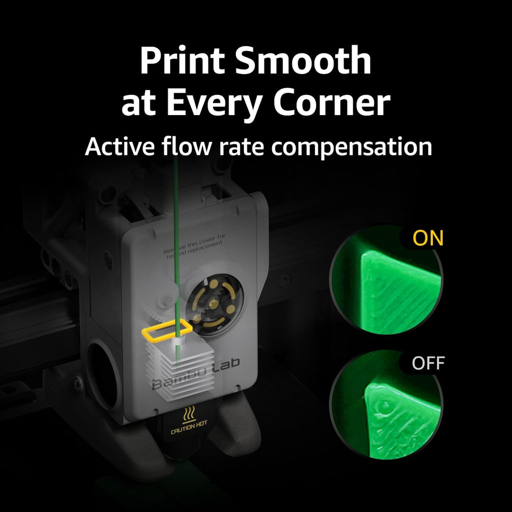Bambu Lab A1 mini 3D Printer + LED Lamp Kit, Set Up in 20 Mins, High Speed & Precision, Full-Auto Calibration & Active Flow Rate Compensation, ≤48 dB Quiet FDM 3D Printers