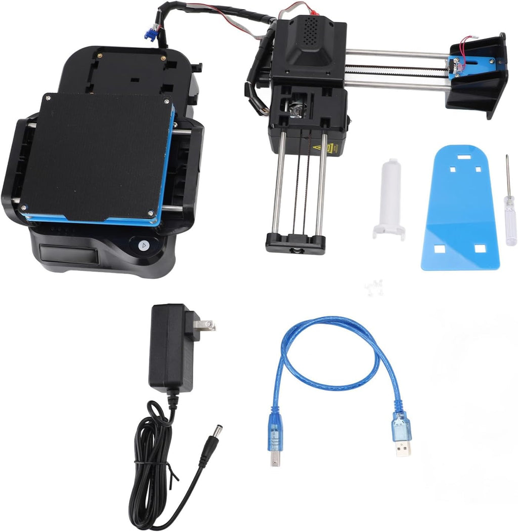 Gonetre Frequency Division Multiplexing 3D Printer for Kids Beginners,Portable Fast Heating Compact Desktop 3D Printing Machine for Education DIY Enthusiasts Students PLA TPU 1.75mm (US Plug)