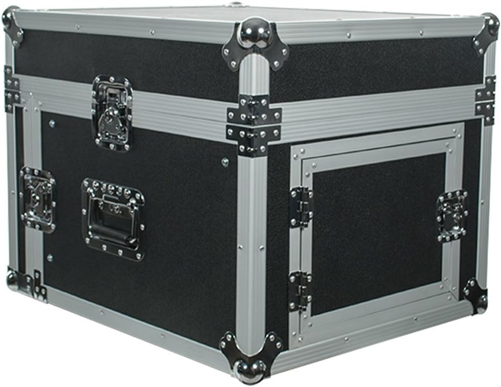 Seismic Audio - SAMRC-6U - 6 Space Rack Case with Slant Mixer Top - PA/DJ Pro Audio Road Case