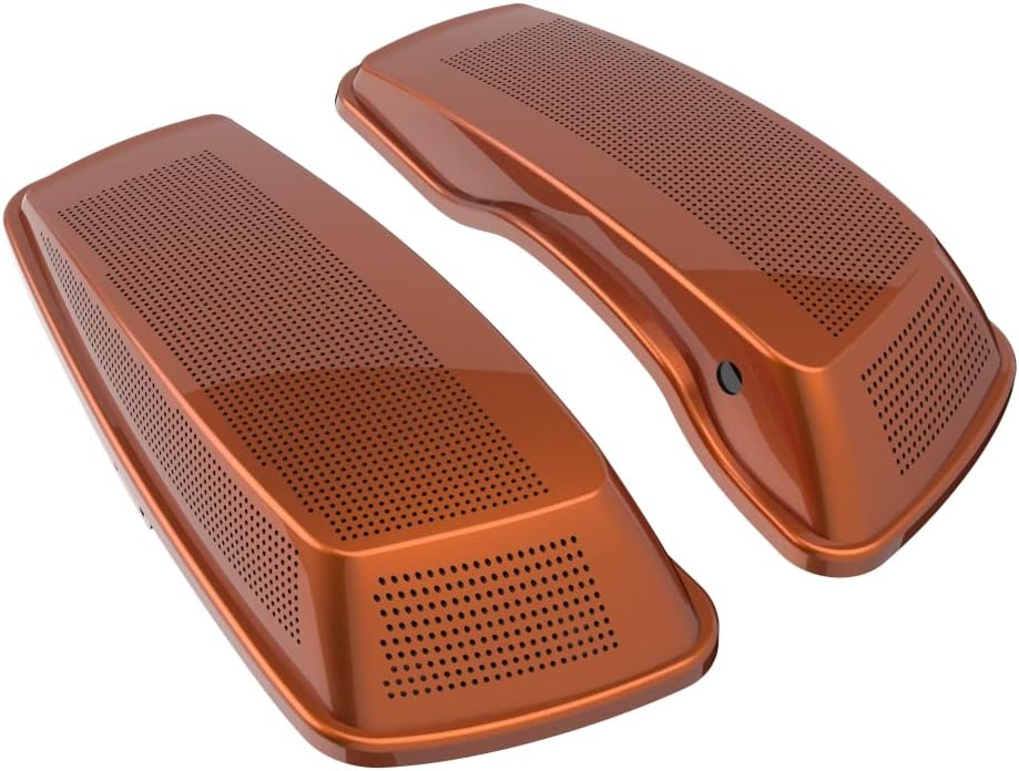 Advanblack Saddlebag Dual 6x9 Speaker lids, Audio Covers Fit for H-D Touring, Road Glide, Street Glide Special, Road King, 2014 2015 2016 2017 2018 2019 2020 2021 2022 2023