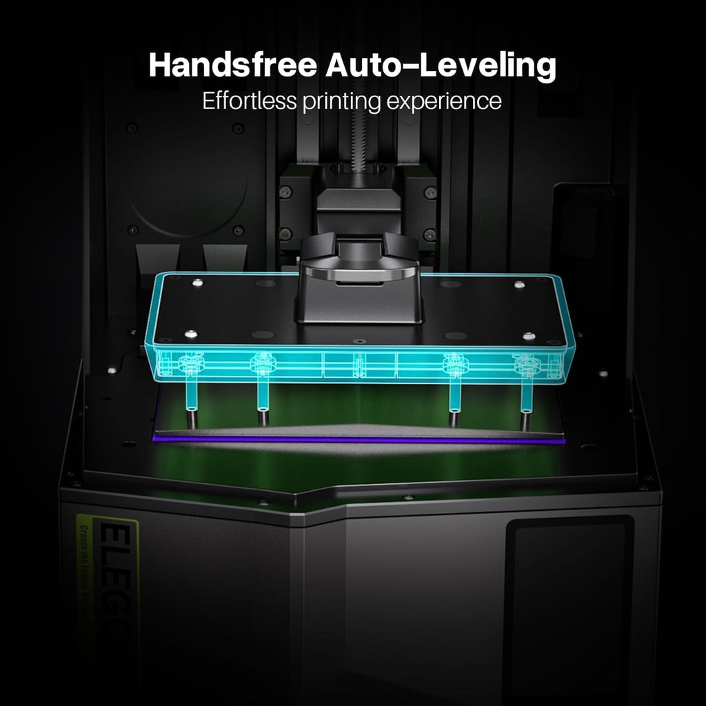 ELEGOO Saturn 4 12K Resin 3D Printer, 10 Inch Mono LCD Resin Printer with Intelligent Mechanical Sensor, Automatic Leveling, Large Printing Size of 218x122x220 mm³/ 8.62 x 4.84 x 8.66 inches