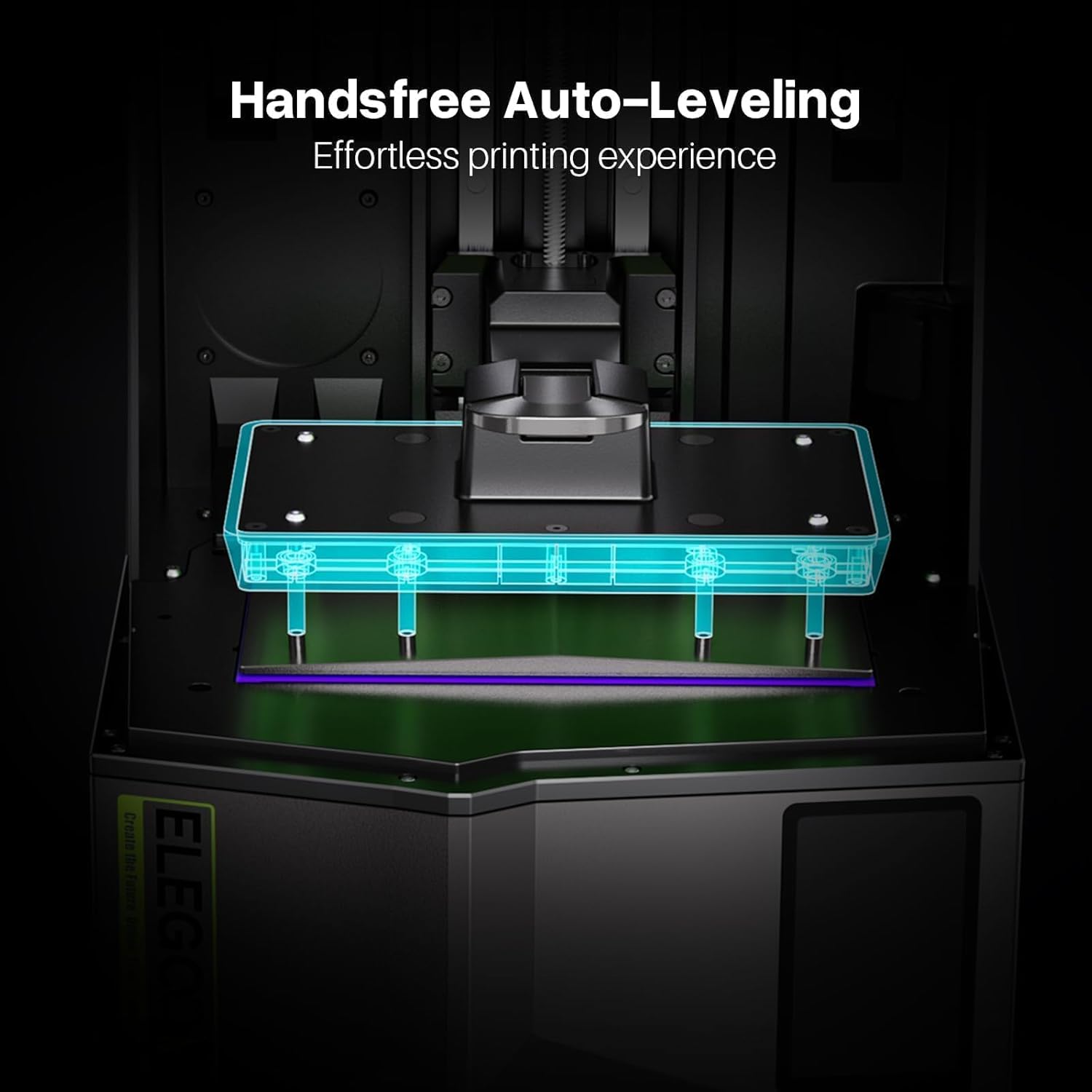 ELEGOO Saturn 4 12K Resin 3D Printer, 10 Inch Mono LCD Resin Printer with Intelligent Mechanical Sensor, Automatic Leveling, Large Printing Size of 218x122x220 mm³/ 8.62 x 4.84 x 8.66 inches