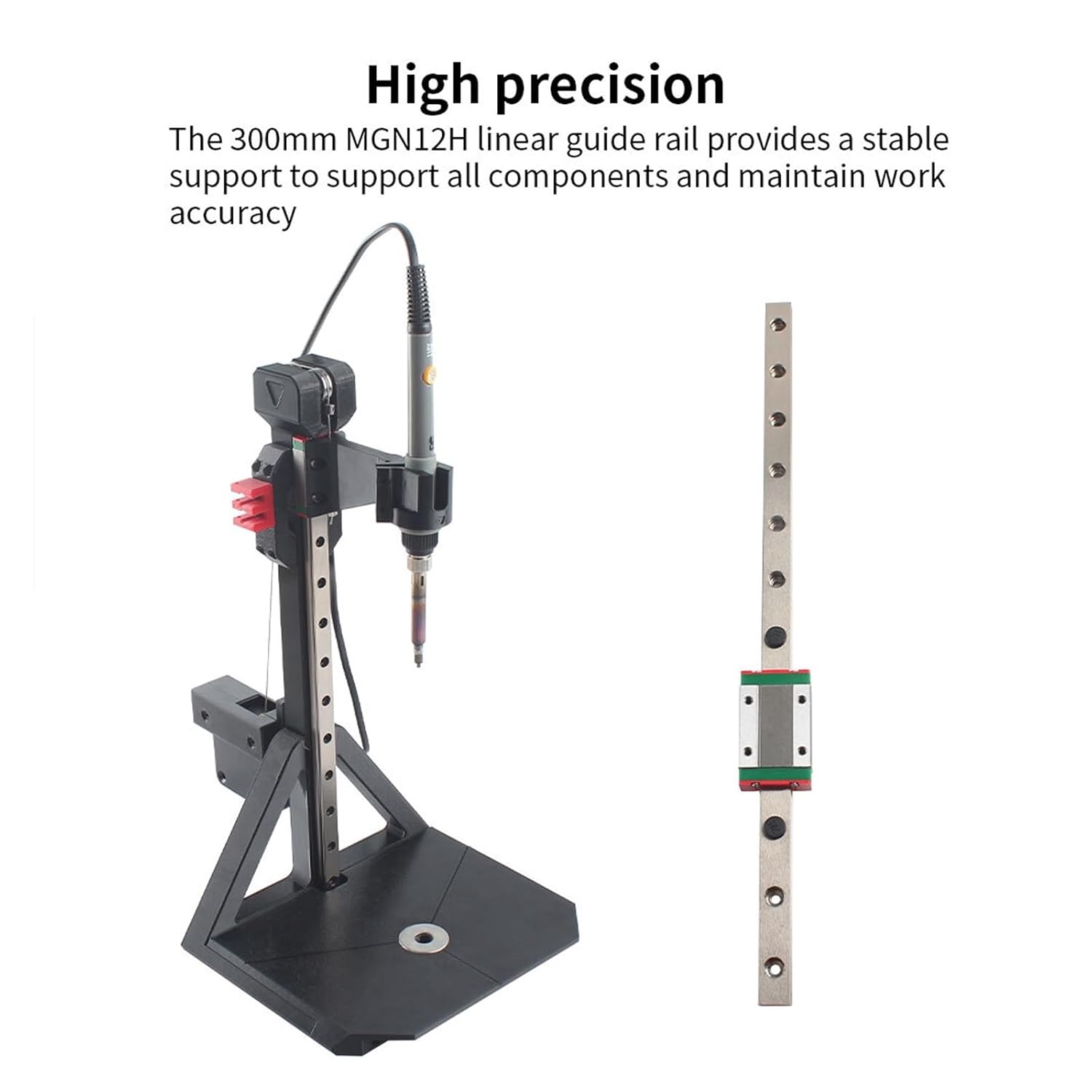 Heat Set Insert Press Tool Stealth Press Kit Soldering Iron Tip Thread Insert Nut Embedded Kit M2 M3 M6 M8 for 3D Printing Parts(No Soldering Iron)