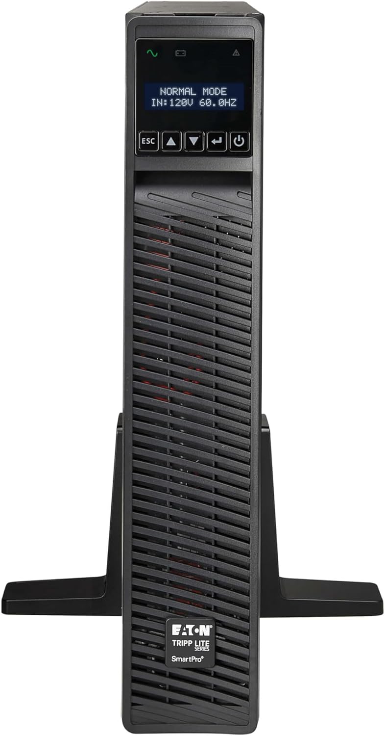 Eaton Tripp Lite Series SMART1500RMXL2U 1500VA Rack Mount UPS Battery Backup, Pure Sine Wave, 1440W, Extended Run & Network Card Option, 8 Outlets, 120V, AVR, Uninterruptible Power Supply