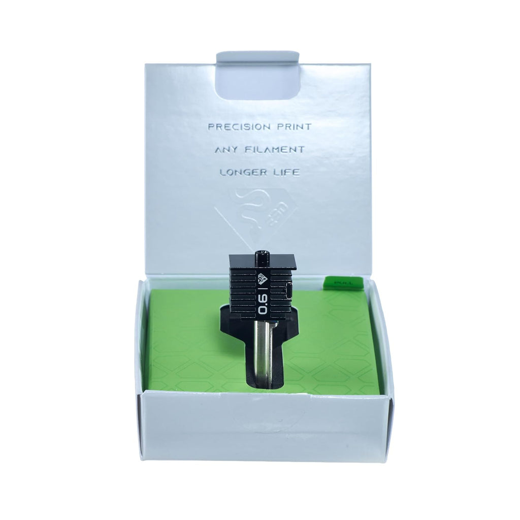 Diamondback Nozzles – Bambu Lab A1 Compatible Complete Hotend Assembly – Solid Diamond Tip 3D Printer Nozzles, Precision Print, Any Filament, Longer Life, Wear Resistant (0.6mm)