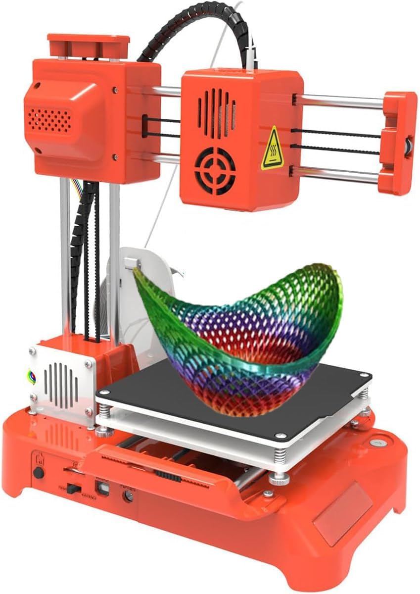 Mini 3D Printer for Beginners, Easy One-Click Printing with Removable Platform, Ideal for Kids and Students in Education