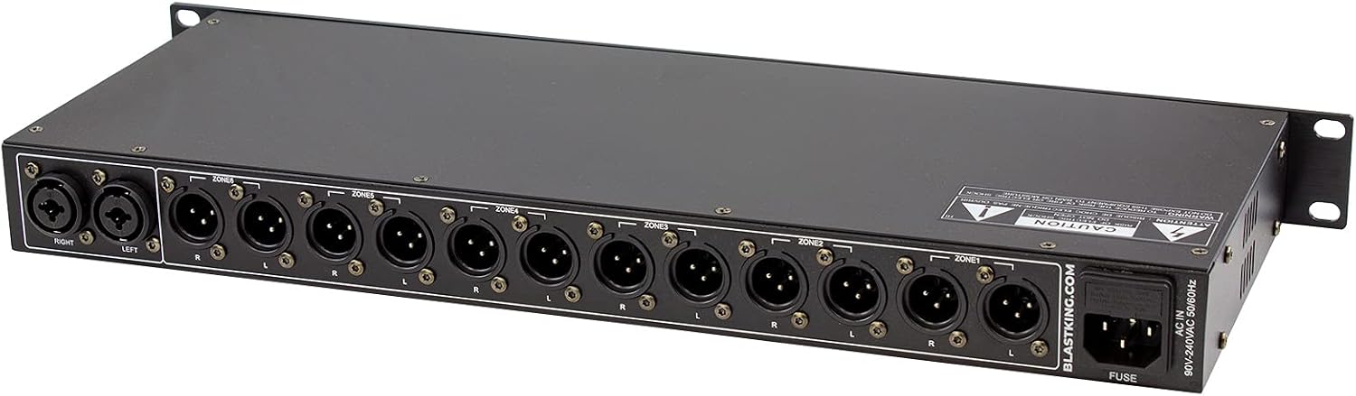 Blastking ZONE6 Six Zone Ultra Low Noise Audio Distributor