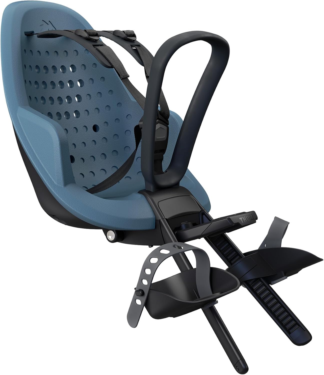 Thule Yepp 2 Mounted Child Bike seat, Adjustable footrests, 5-Point Harness and Easy to Mount Design