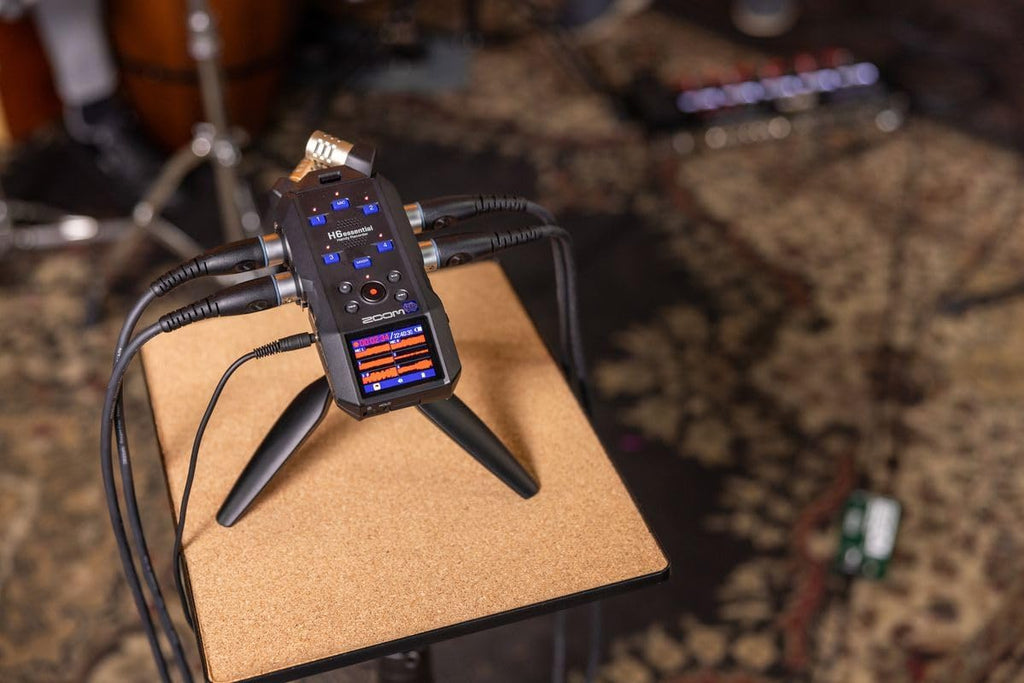 Zoom H6 Essential Handheld Recorder for Musicians, Podcasters & Filmmakers with Stereo Microphones, 4 XLR/TRS Inputs, 6 Tracks of 32-Bit Float Recording, & USB Audio Interface