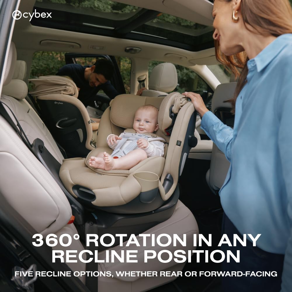 Callisto G 360 Rotating All-in-One Convertible Car Seat - Moon Black