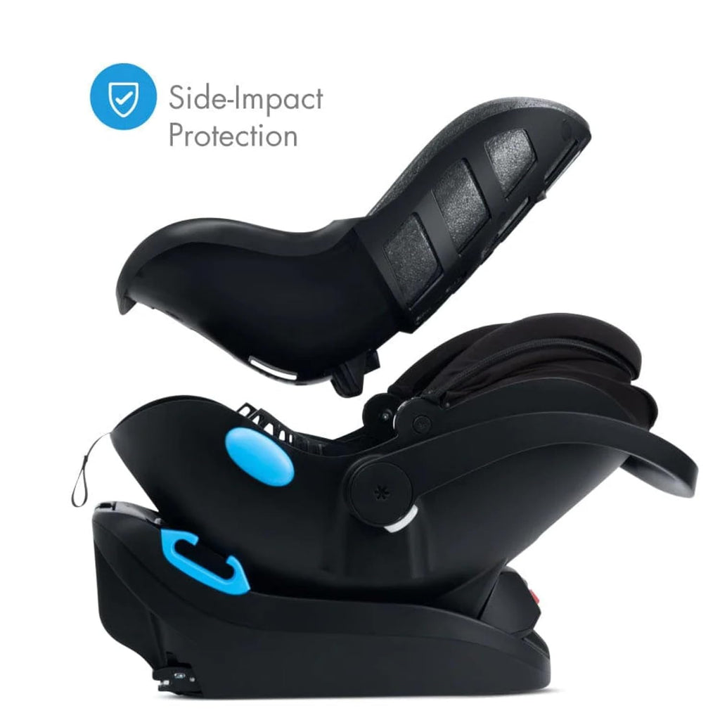 Clek Liing Infant Car Seat with Adjustable Load Leg, Compact, Lightweight Design, 7 Recline Positions, Easy-to-Use Rigid Latch, and Flame Retardant-Free (Edge Ziip)