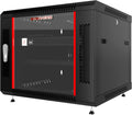 9U Wall Mount Server Rack Cabinet 24' Deep, 19' Network & AV Enclosure for Home Lab with Fan, PDU, 1 Shelf, Locking Glass Door