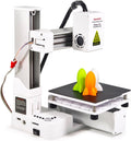 Beginner 3D Printer Small Desktop Compact for Kids Easy to Use Intuitive Key Controls 100x100x100mm Printing Size PLA TPU Filament White