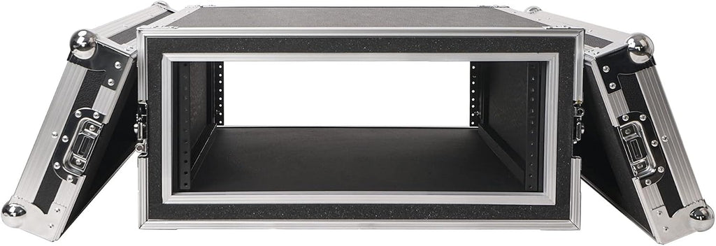 Sound Town Shock Mount 4U ATA Plywood Rack Case with 21' Rackable Depth, 4-Space Size, Pro Tour Grade (STRC-SP4U)
