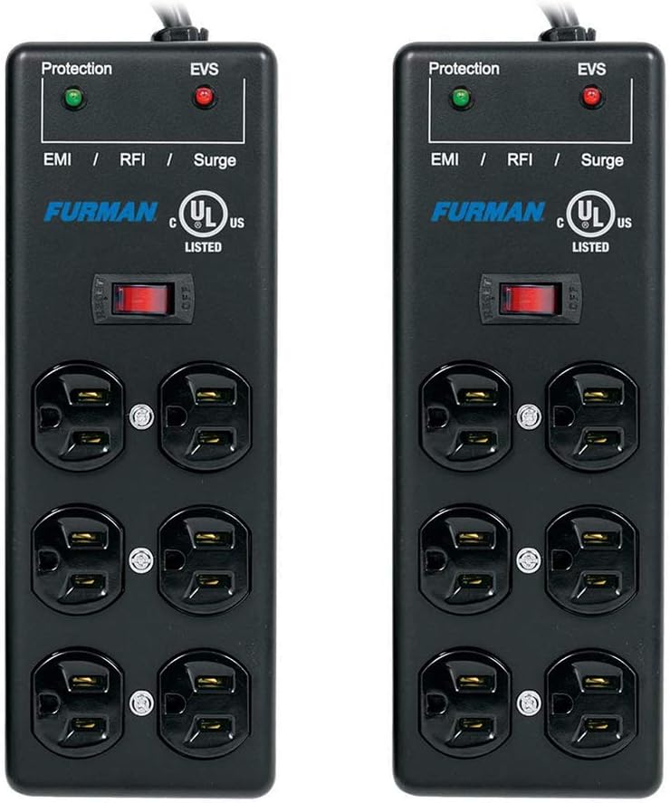 Furman SS-6B-PRO 15' 6-Outlet Surge Protector (2-Pack) Bundle