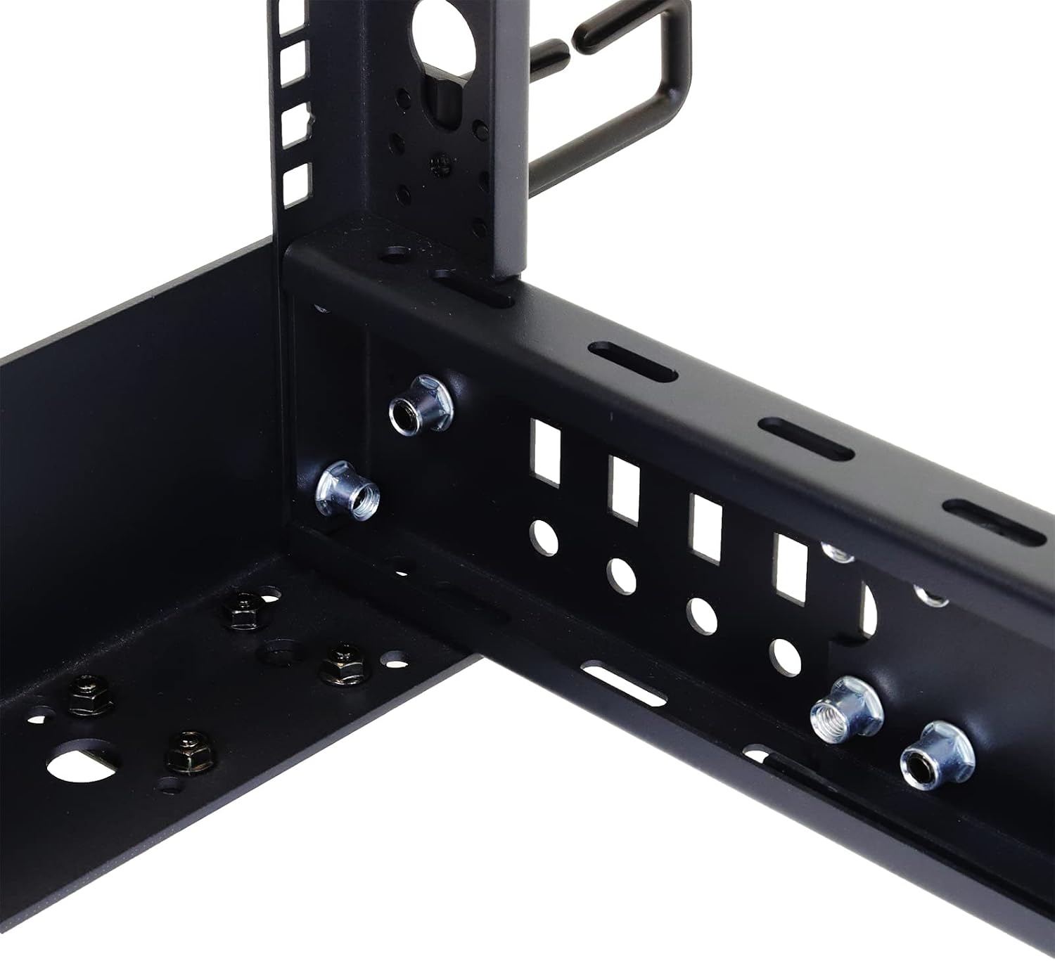 AEONS 18U 4-Post IT Open Frame Server Rack 19 Inch Depth-Adjustable (22' to 40') Network Equipment AV Gear w/Cable Management