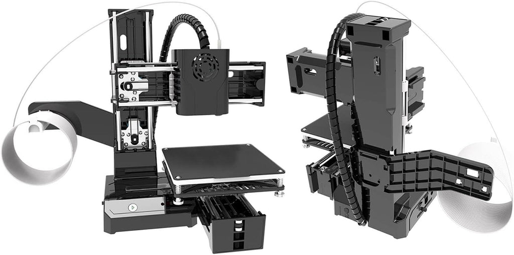 Mini 3D Printer, DIY High Printing Accuracy Small 3D Printer for Beginners, Uniform Heating Printing, Quick Assembly, 4x4x4in Printing Volume 3D Printers (US Plug)