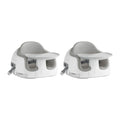 Bumbo 2 Pack 3-in-1 Multi-Seat for 6 to 36 Months, Travel Baby Feeding and Play Floor Seat, All-in-One Portable Booster with Tray & Toddler High Chair, Cool Grey